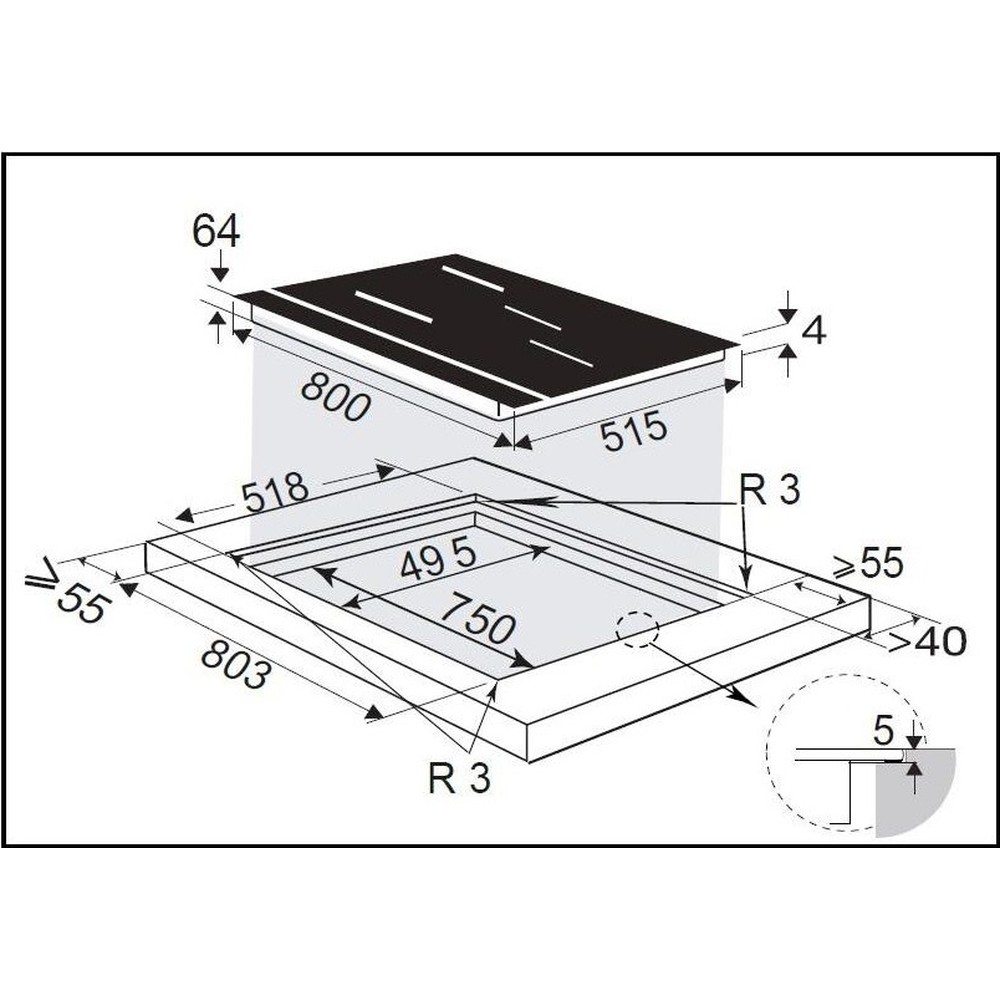 Варильна поверхня De Dietrich DPI4830B - изображение 4